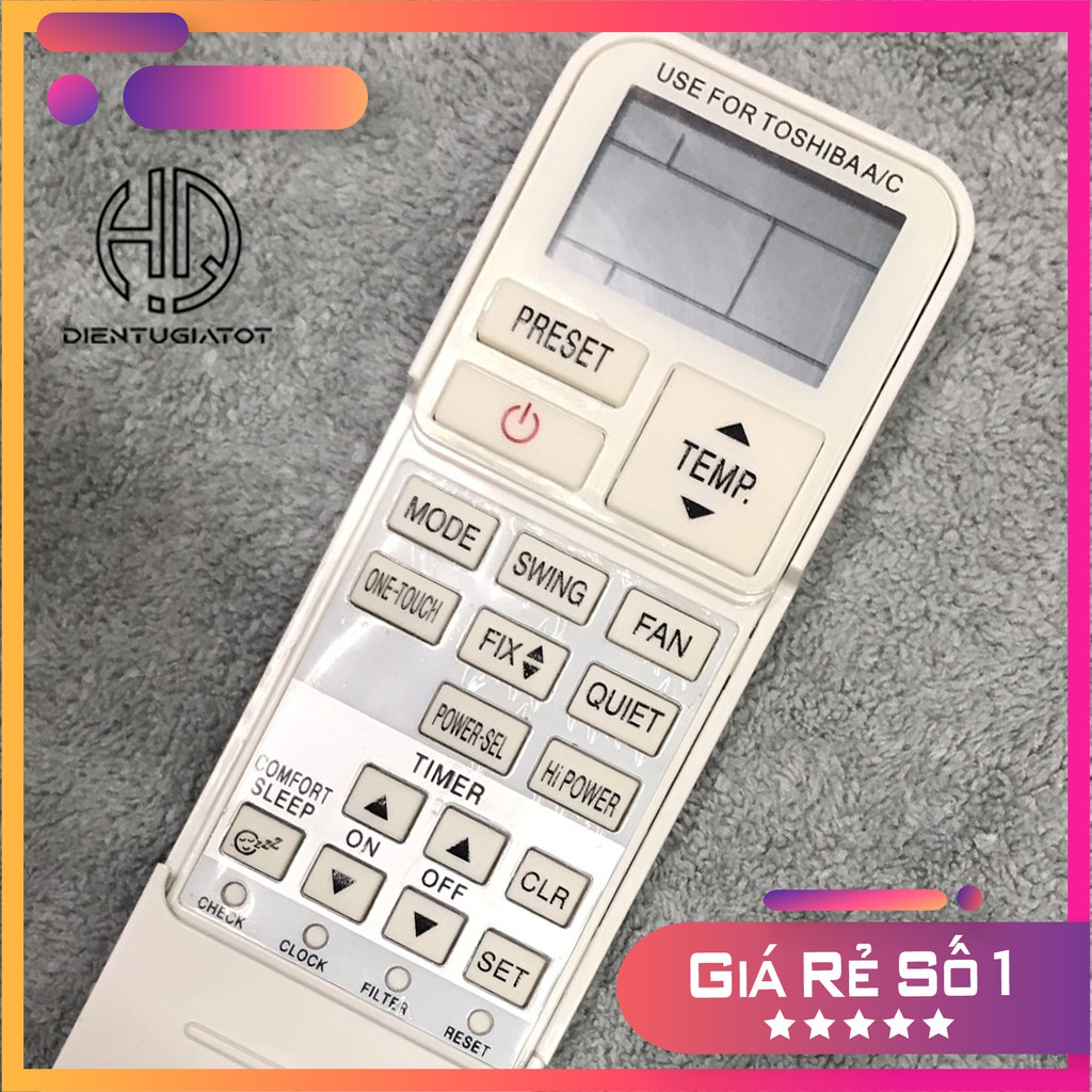 - BH 3 THÁNG - Remote điều khiển máy lạnh TOSHIBA DÒNG RAS-XXX KCV-V  Inverter