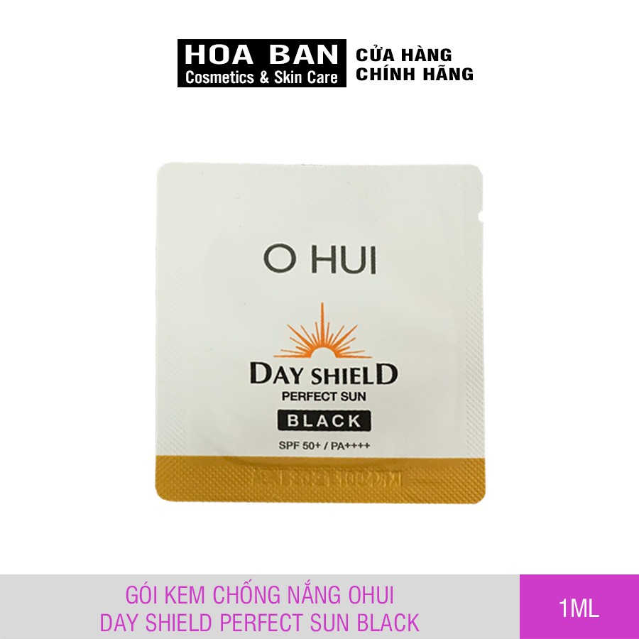 Gói kem chống nắng OHUI Day Shield Perfect Sun Black 1ml Sample