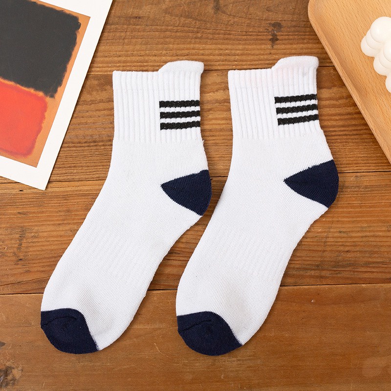 Tất vớ cổ cao nam nữ unisex 366 vải cotton co giãn thời trang