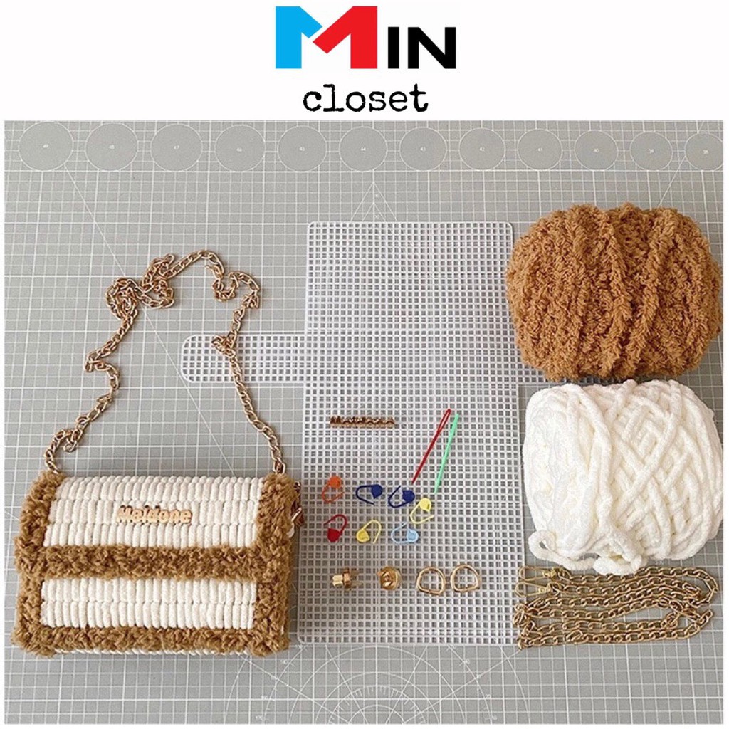 Túi tự đan Handmade 💖 𝑭𝑹𝑬𝑬𝑺𝑯𝑰𝑷 💖 Túi xách nữ Tự Đan Đầy Đủ Phụ Kiện SIÊU HOT TV13