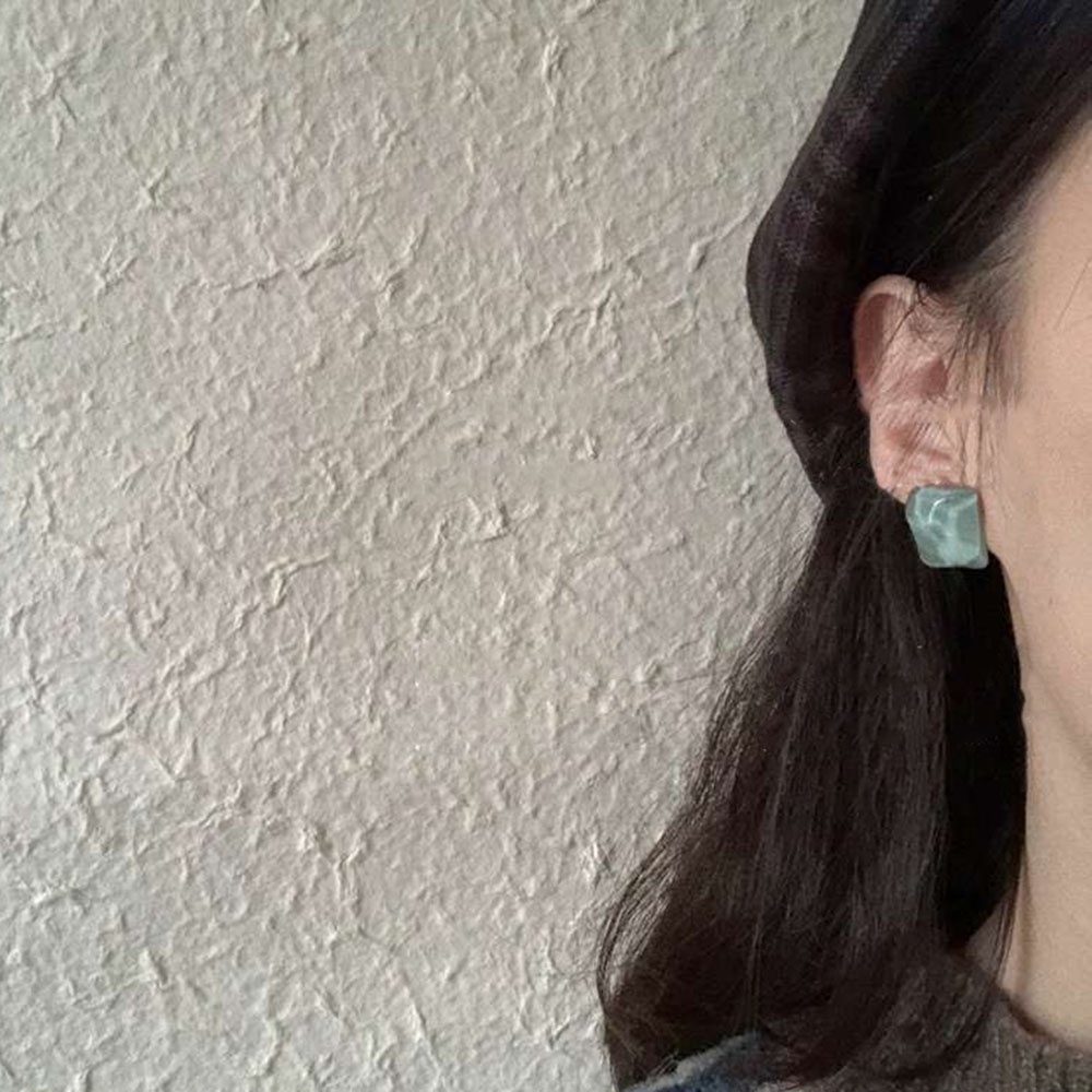 Đôi bông tai hình vuông sáng tạo phong cách cổ điển thời trang mùa hè cho nữ