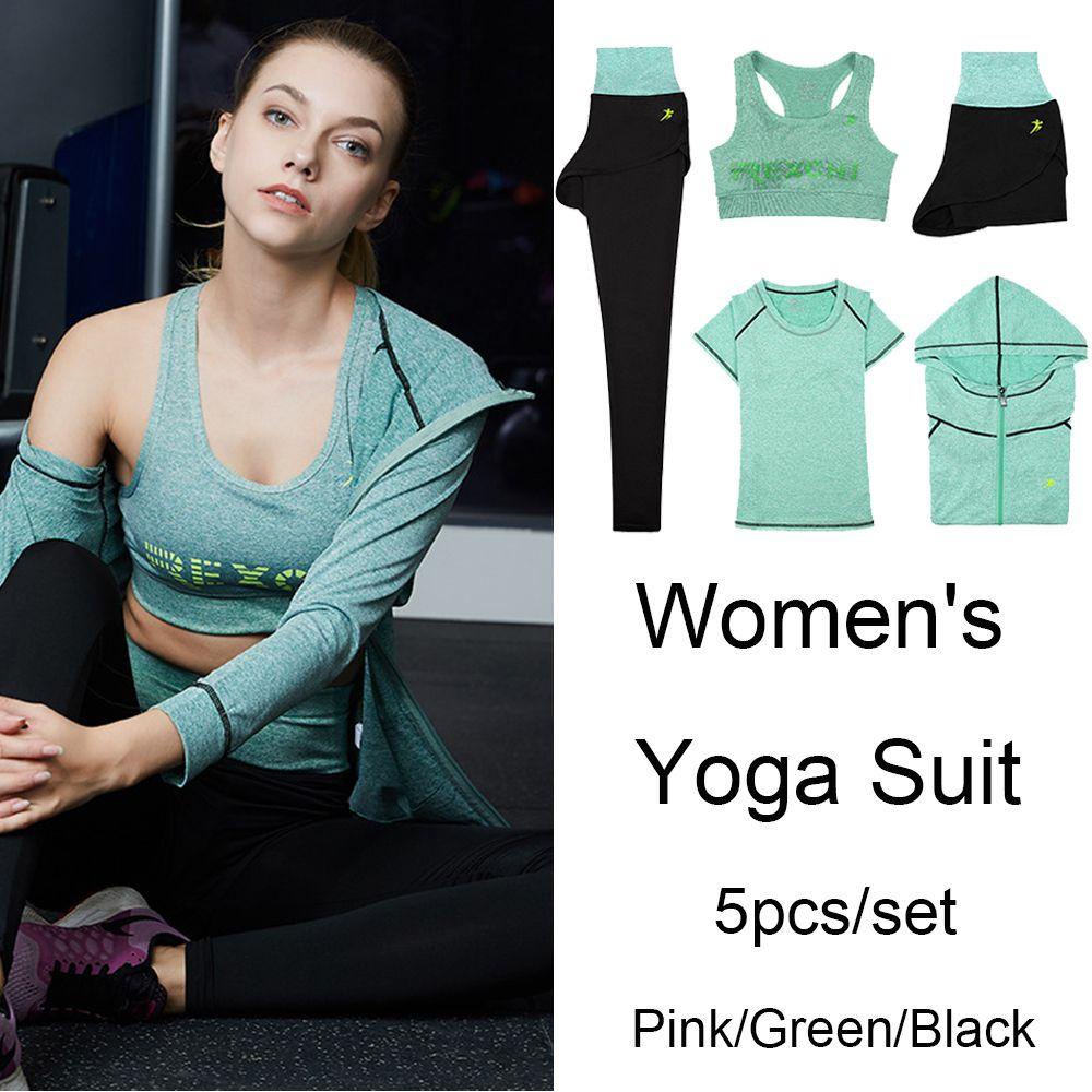 IVORY Bộ Đồ Tập Thể Thao Gồm Áo Có Mũ Trùm Và Quần Dài Dành Cho Nữ