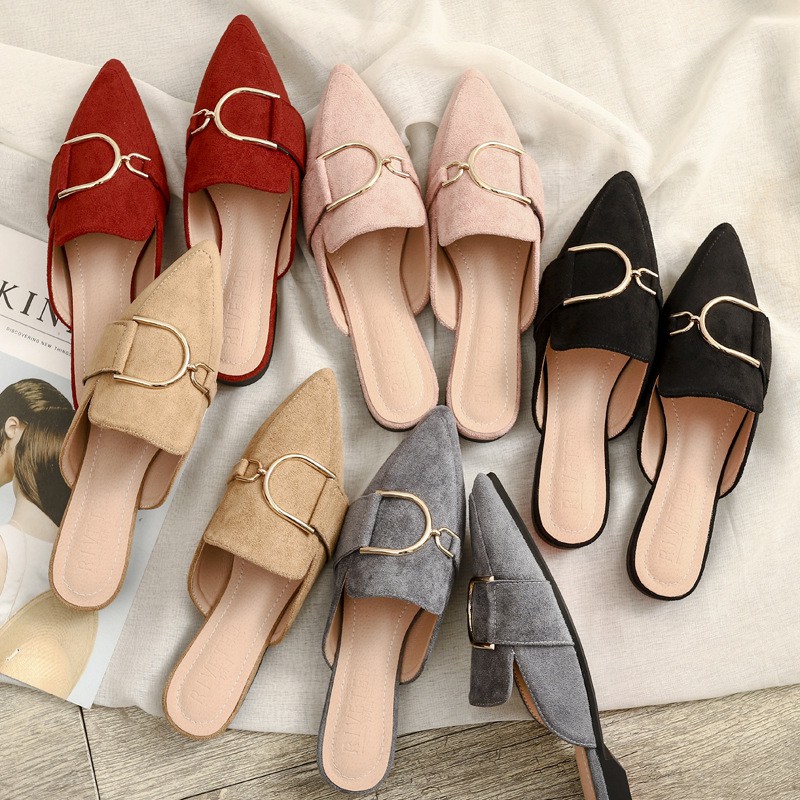 MANXIXI Bít Mũi Phong Cách Hàn Quốc Thanh Lịch Dành Cho Nữ Size 33-42