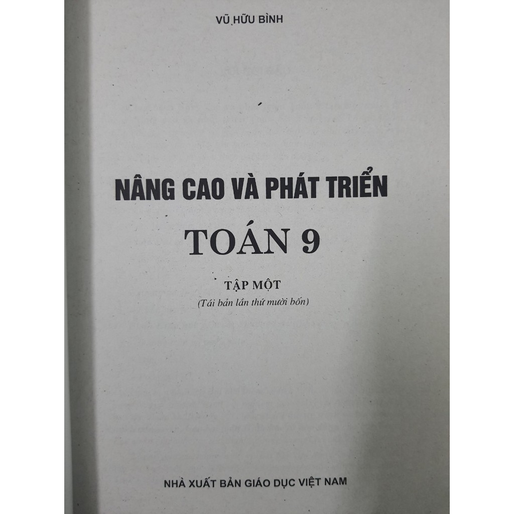 Sách - Nâng Cao Và Phát Triển Toán 9 Tập 1