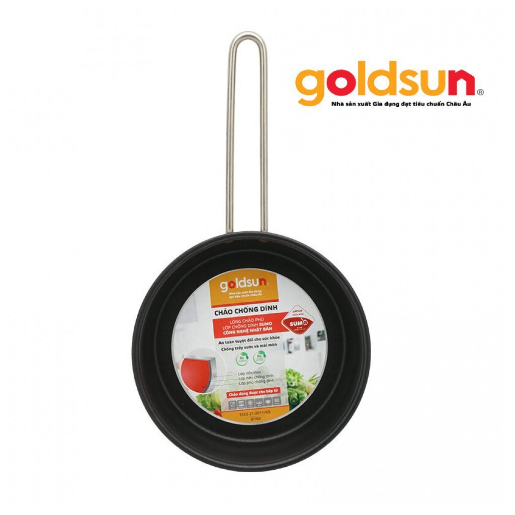 💖FREESHIP💖 Chảo từ chống dính Goldsun size 16,18 phù hợp mọi loại bếp
