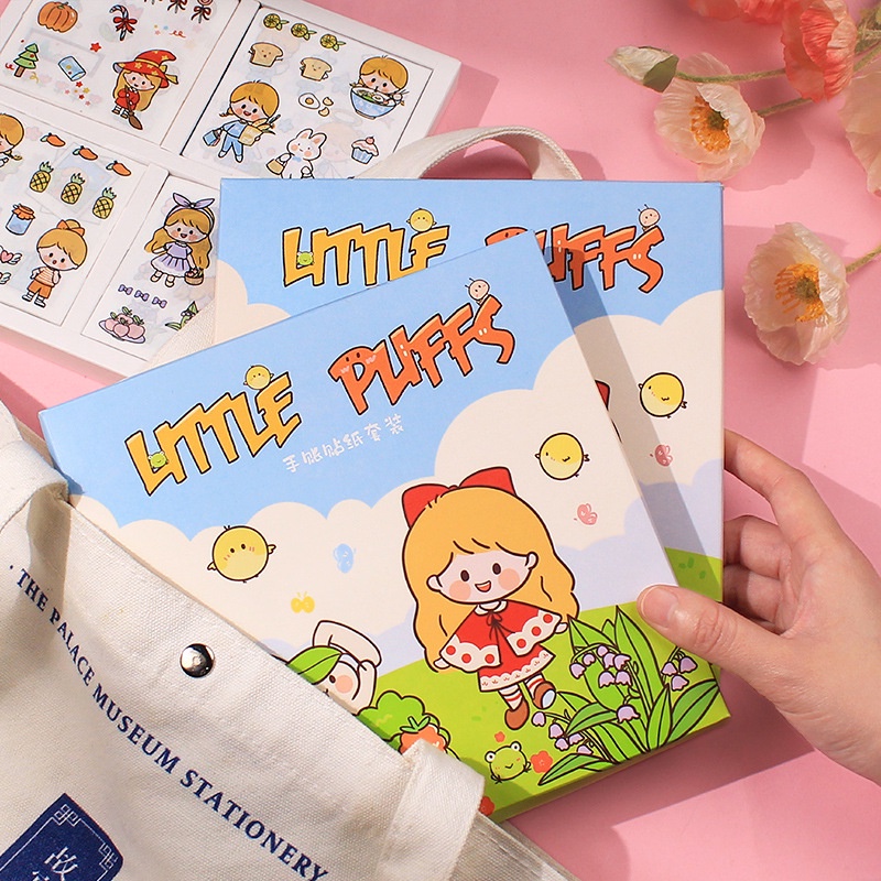 Set 100 miếng dán trang trí hình dễ thương chống thấm nước