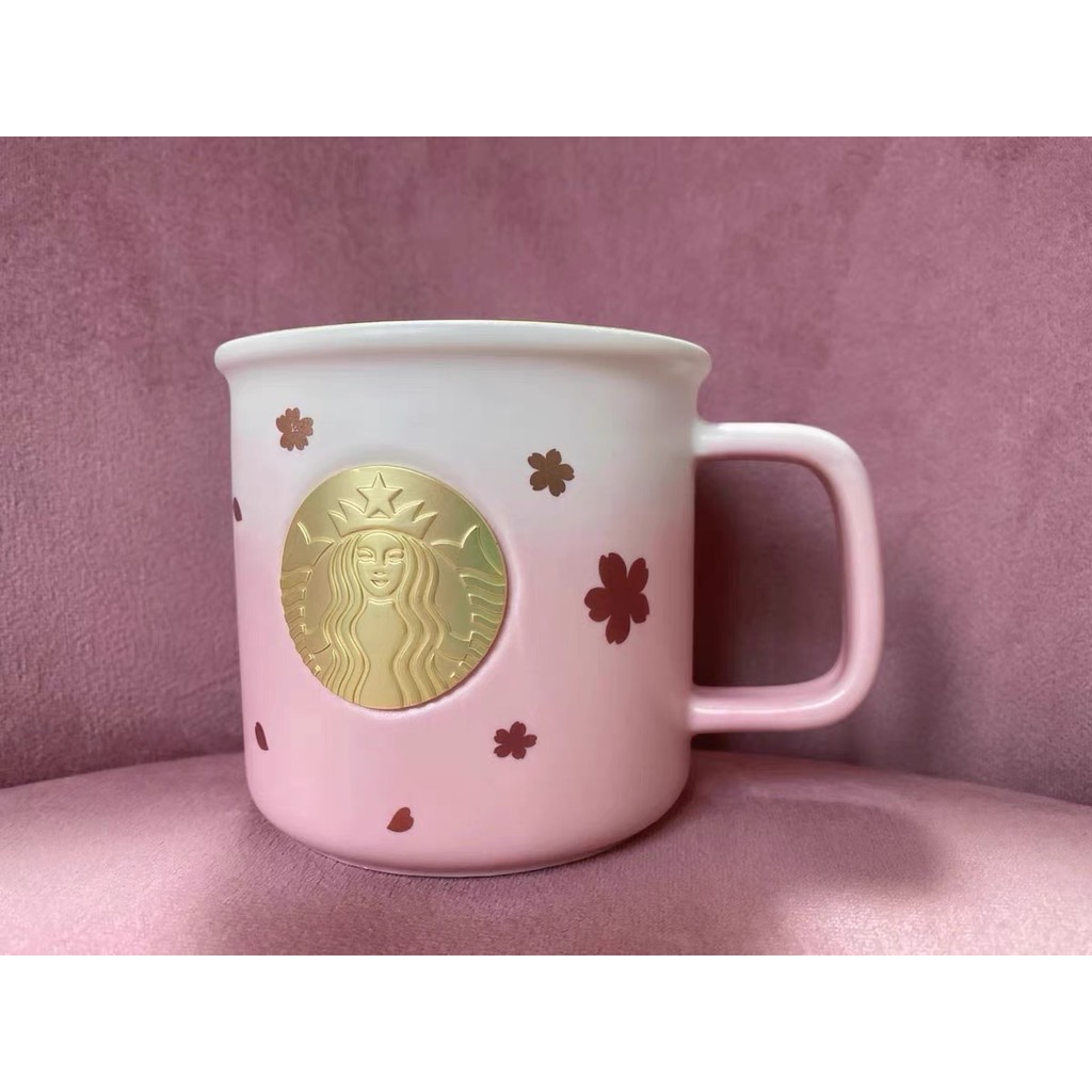 Cốc sứ STARBUCKS Sakura Hồng ombre Dung tích 355ml