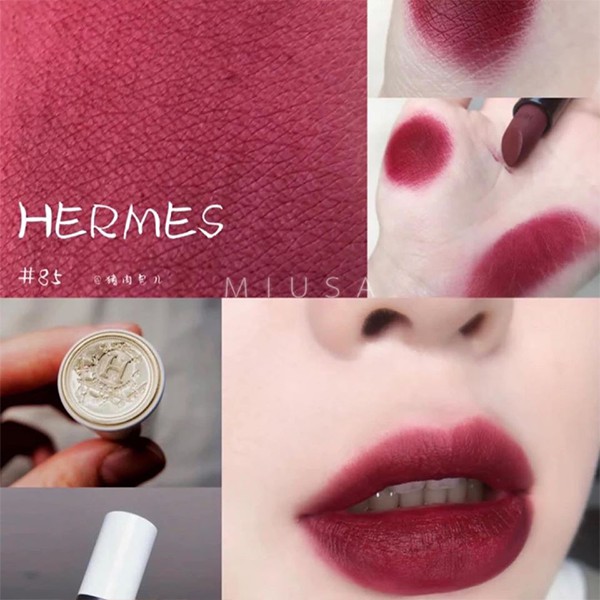 Son môi, son thỏi chất son lì Hermes Satin Lipstick 1.2g chất son lì thiết kế sang chảnh, giúp bờ môi mềm mại, bền màu | BigBuy360 - bigbuy360.vn