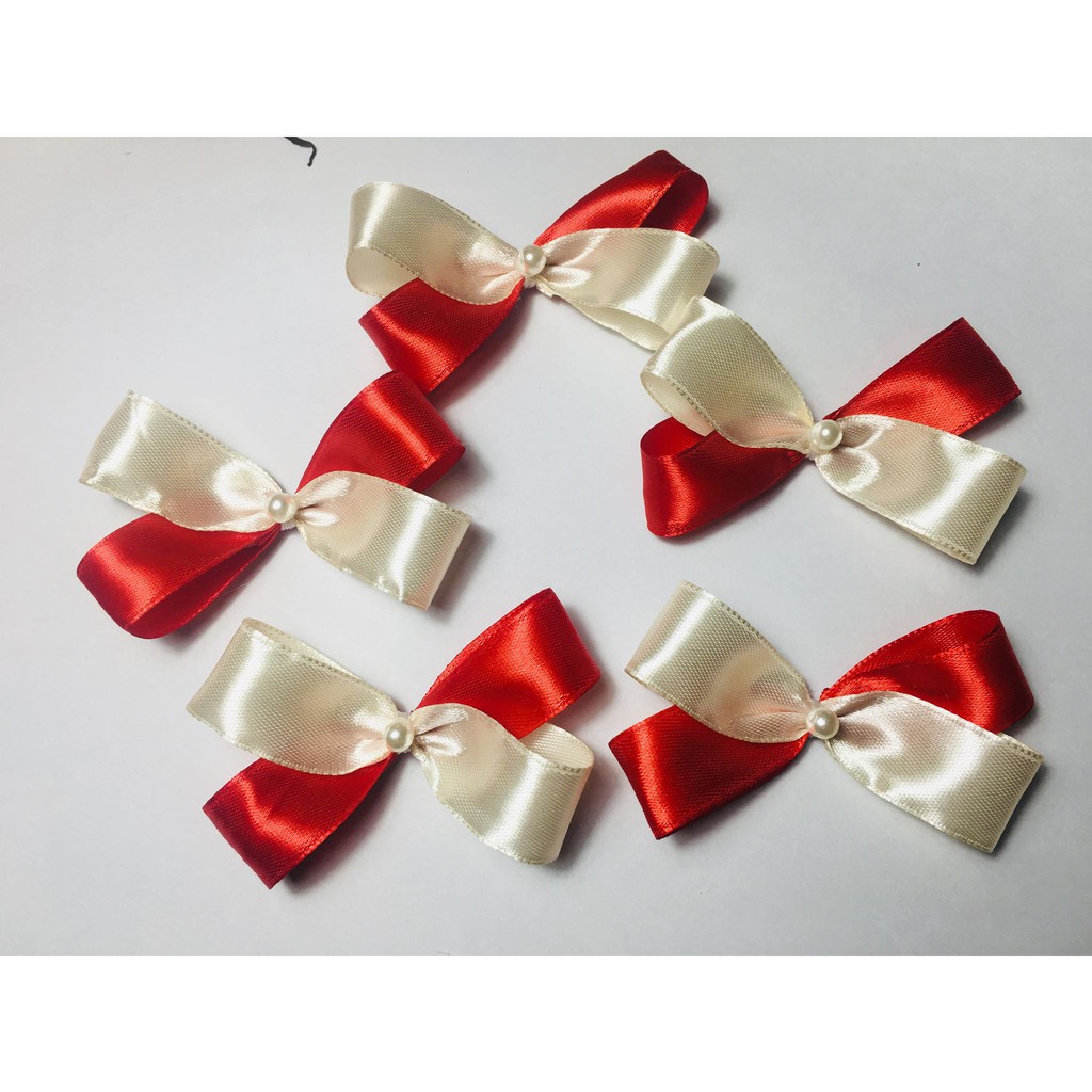 Nơ Trang Trí - Nơ Ruy Băng 7cm - Trang Trí Mũ Áo - Màu pha