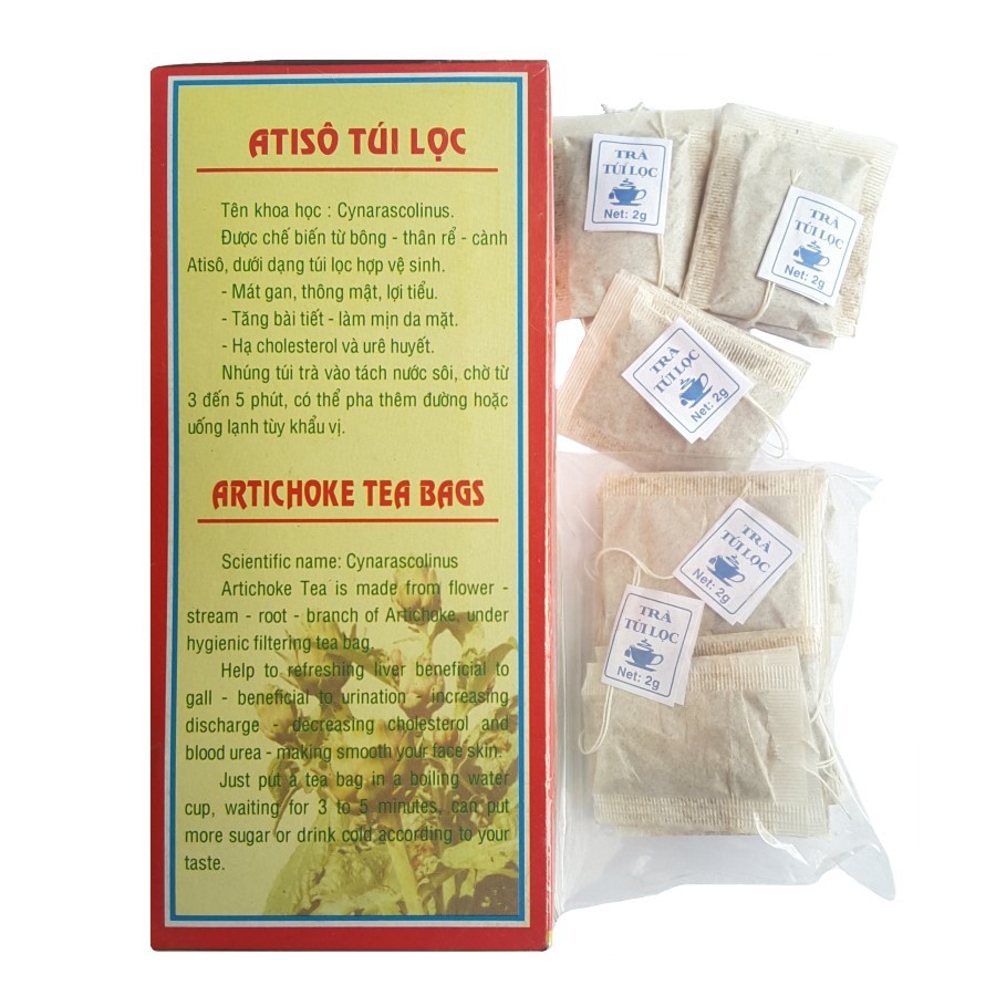 (Bán giá sỉ) Trà Atiso túi lọc Lê Nguyên đặc sản Đà Lạt (100 túi lọc 2g, Lựa chọn Túi 200g hoặc Hộp 200g) | BigBuy360 - bigbuy360.vn