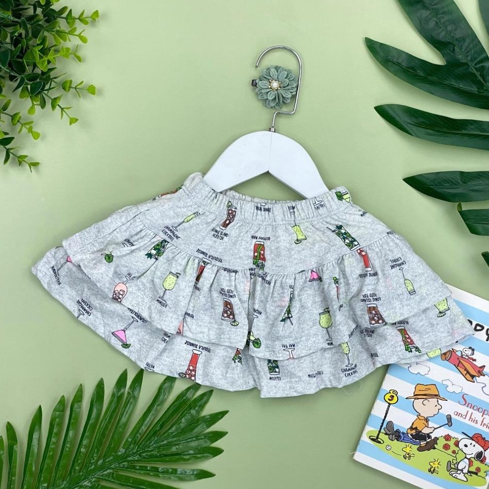Chân Váy litibaby cho bé gái 2 tầng hoa văn 1/10