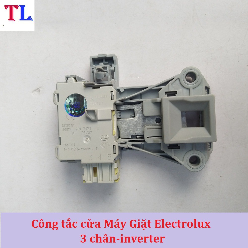 Công tắc khóa cửa máy giặt Electrolux cửa ngang (dài)