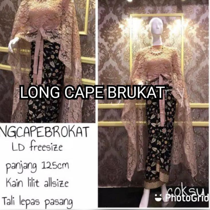 Set Áo Choàng Dài BRUKAT KEBAYA BRUKAT Đầm BATIK Dài Dự Tiệc KEBAYA 052 | BigBuy360 - bigbuy360.vn