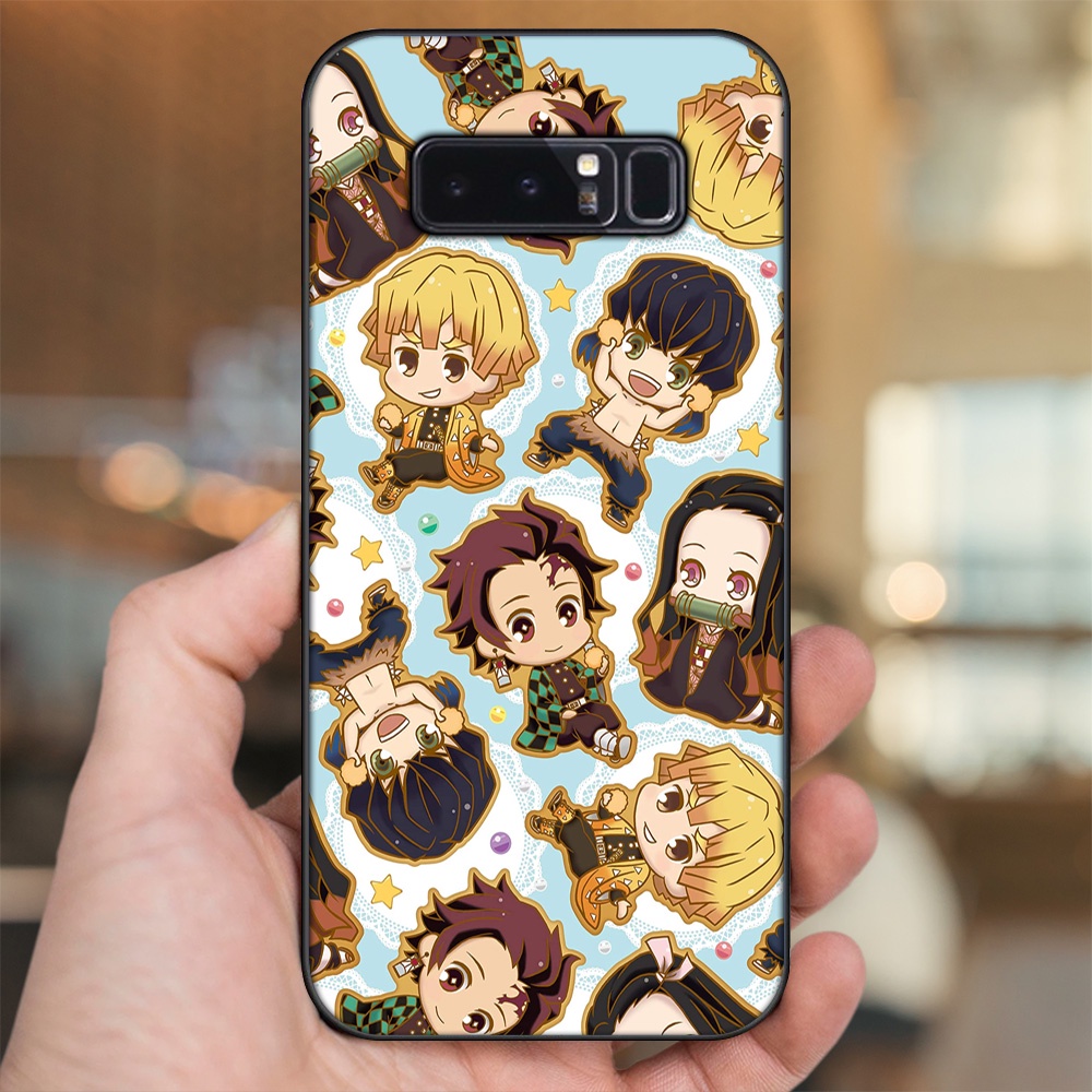 Ốp lưng Samsung Note 8 viền đen in hình Zenitsu Kimetsu no Yaiba