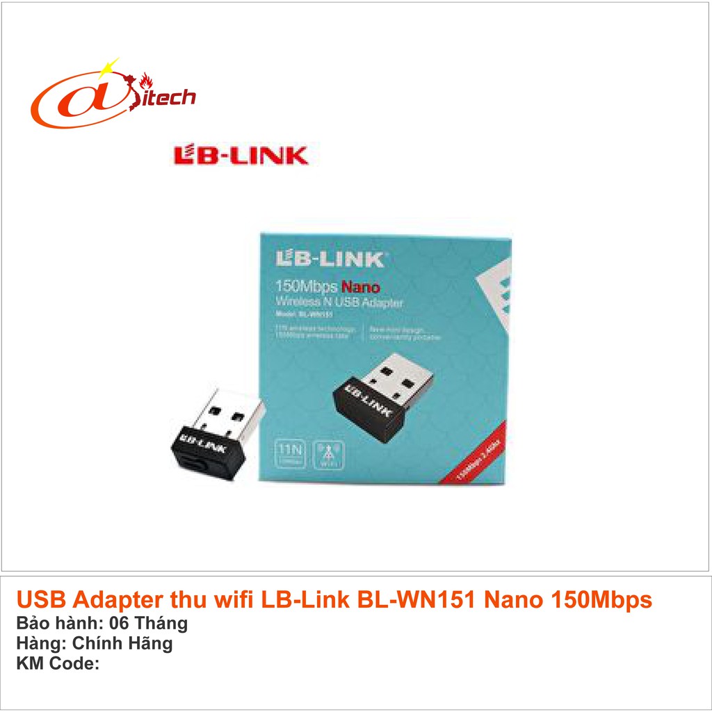 Đầu thu wifi LB Link 151n