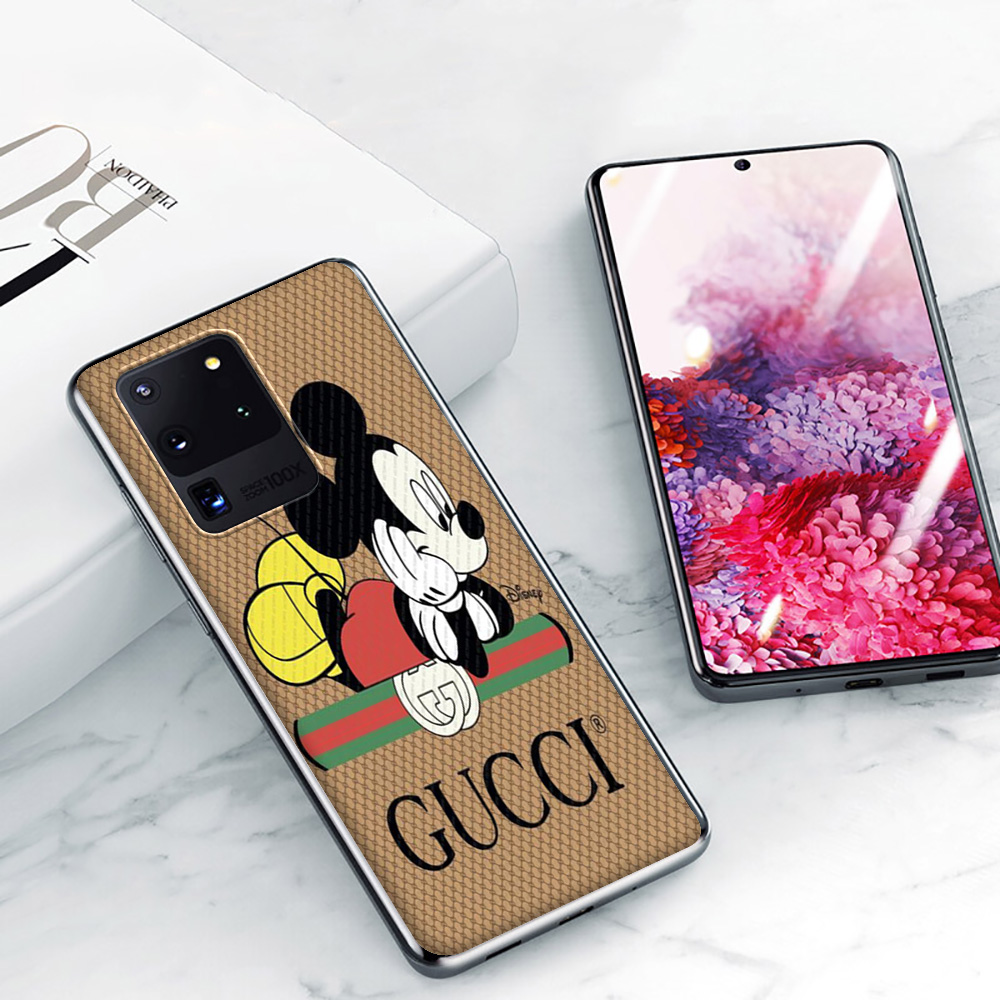 Ốp Điện Thoại Trong Suốt In Logo Gucci Thời Trang Cho Samsung A01 Eu A21S J2 J5 J7 Prime M20 M31 S10E Note 20 Ultra C51