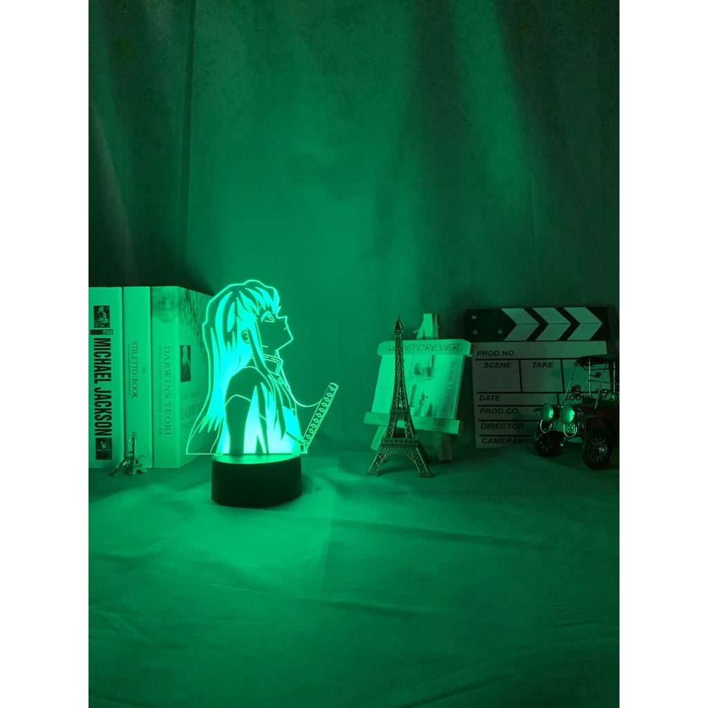 Đèn Ngủ Led 3d Hình Nhân Vật Anime Kimetsu no Yaiba Muichiro Tokito Demon Slayer + T * W