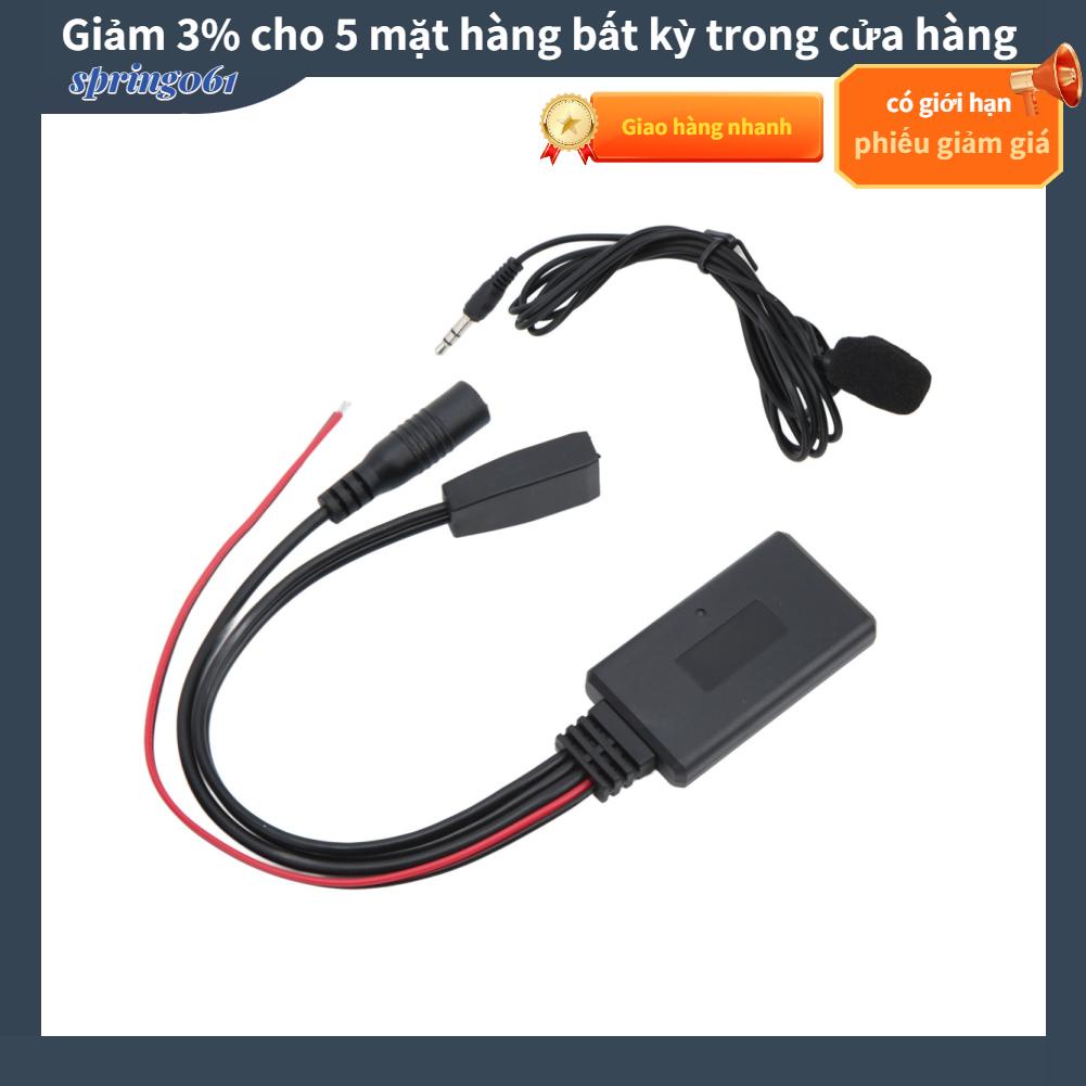 Spring061 10 Pin Bluetooth 5.0 Aux Adapter Cable with Microphone Replacement for E46 M3 1999‑2006