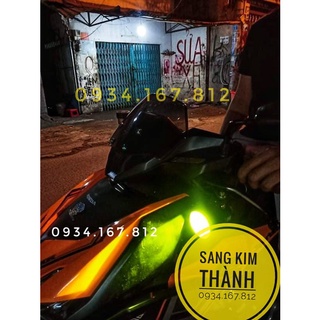 Pad lắp đèn l4, l4x, bi mini xe winner x, winner v1 tại vị trí tay côn