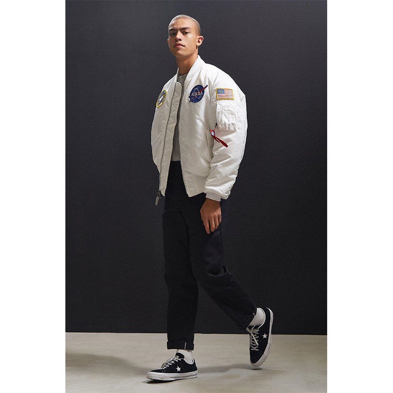 Áo Khoác bomber Thêu Chữ nasa Phong Cách Mỹ Thời Trang Xuân Thu 2021 Cho Nam Và Nữ