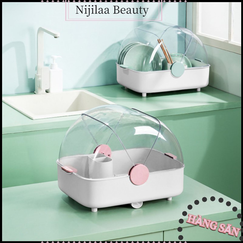❤️ Nitrogen071 Hộp đựng bộ đồ ăn đũa đa chức năng sấy khô có nắp đậy Đồ dùng nhà bếp
