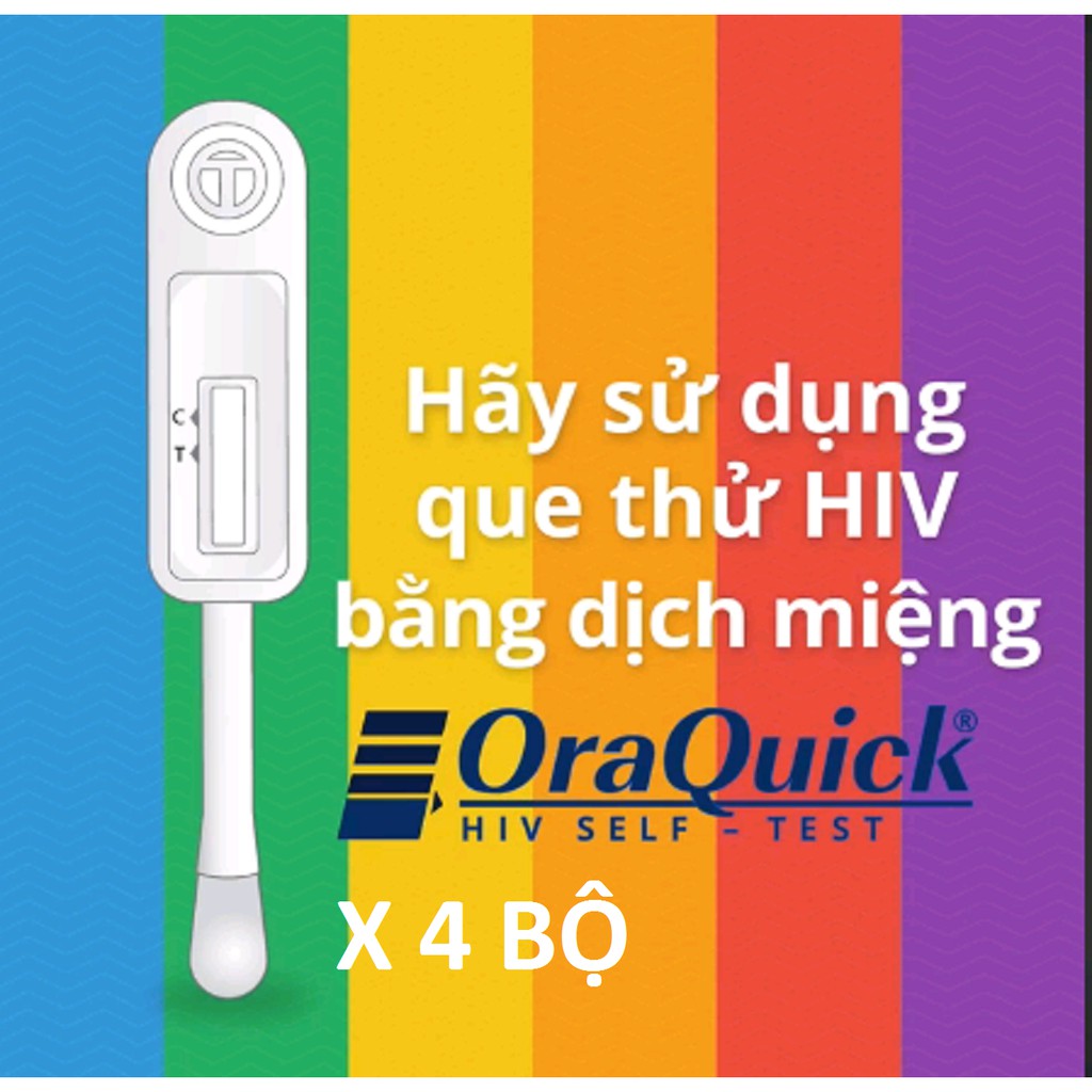 HÀNG MỚI VỀ {4 tặng 1} Bộ dụng cụ xét nghiệm HIV tại nhà, tiện lợi, độ chính xác cao OraQuick- AdamZone