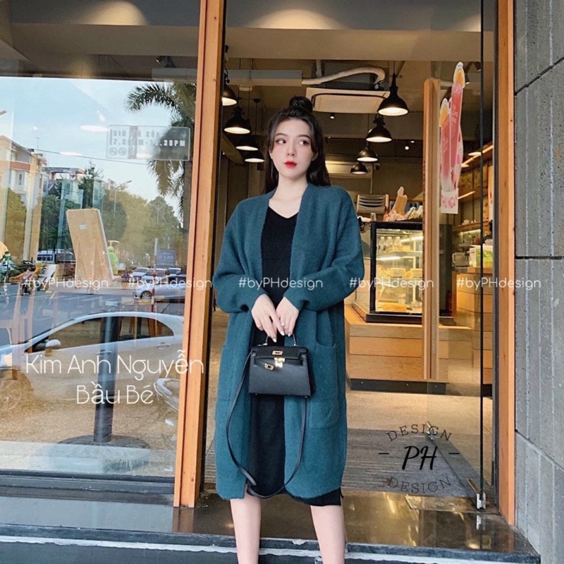 Khoác len dáng dài 5 màu