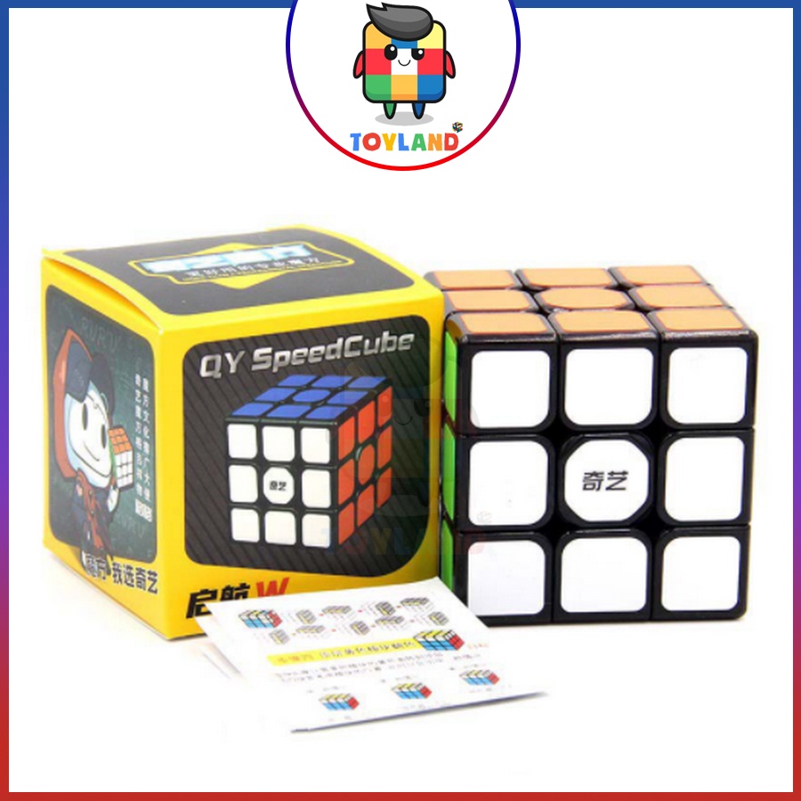 Rubik QiYi Sail W 3x3 Rubic 3 Tầng Viền Đen Đồ Chơi
