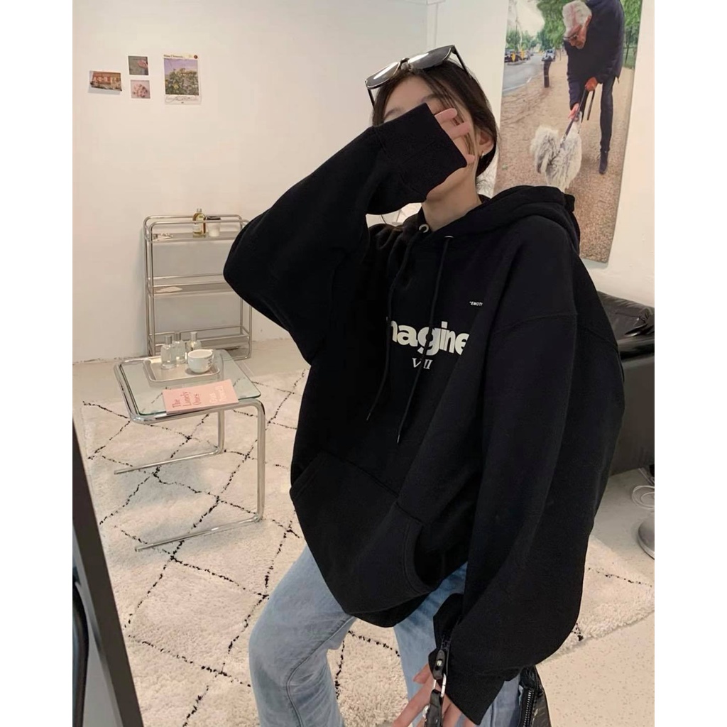 Áo Hoodie nỉ Gin Store phông nam nữ unisex áo nỉ lót bông oversize