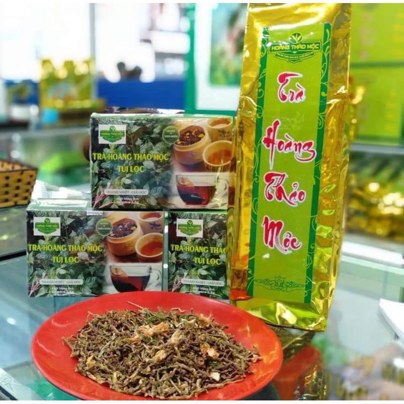 500g Trà Hoàng Thảo Mộc - 2 TẶNG 1 gói 200g, hỗ trợ thanh nhiệt giải độc mát gan, giúp ngủ ngon, ổn định đường huyết