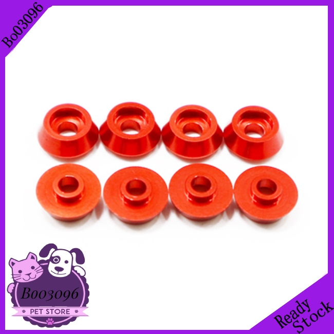 RBR/C 8Pcs/set Head Metal Bolt Gasket for WPL C14 C24 C34 C44 MN model RC Car Alloy Aluminium Countersunk Washer