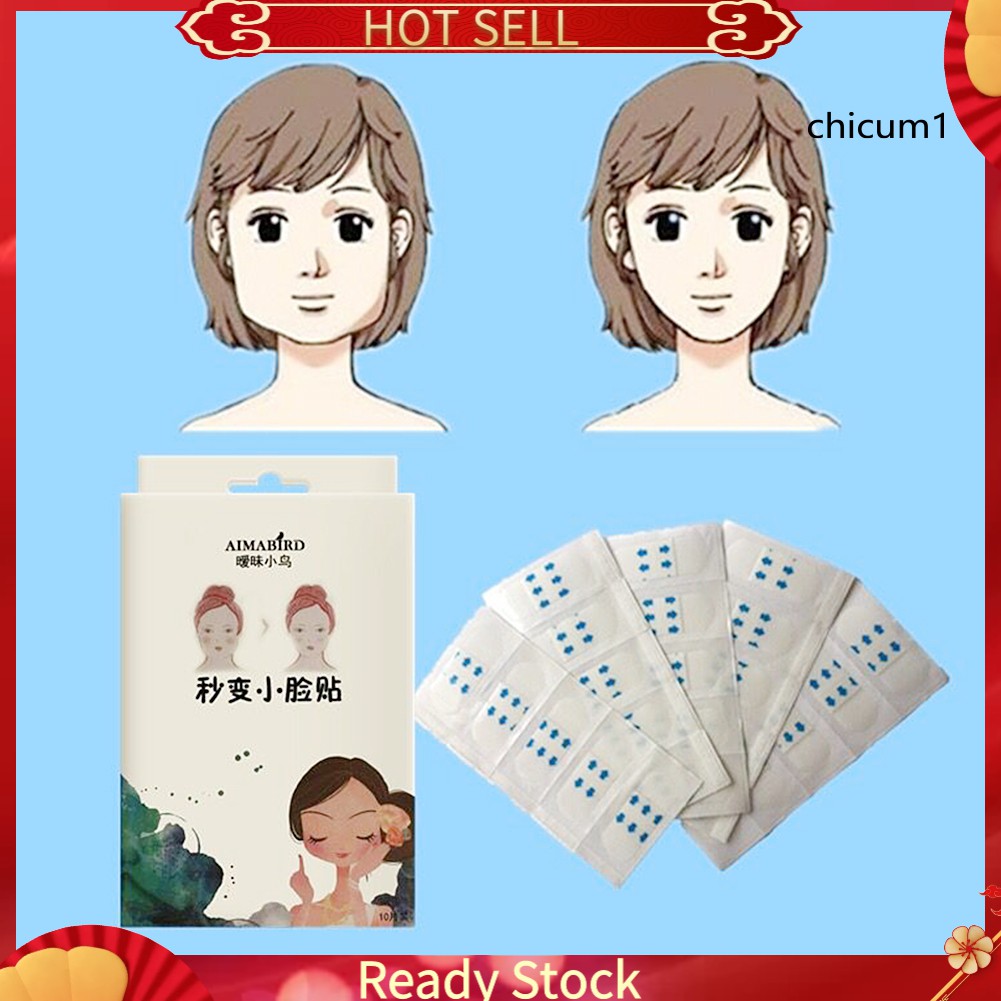 Bộ 10 Miếng Dán Nâng Cơ Mặt Giúp Mặt Thon Gọn Cằm Chữ V