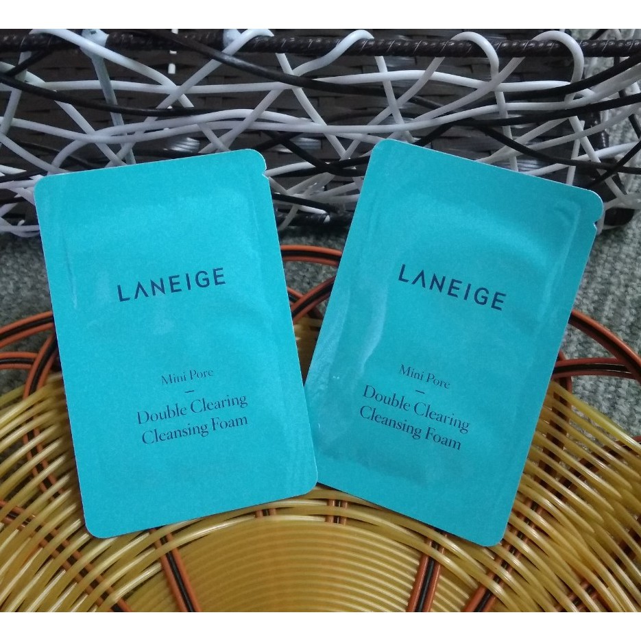 Combo 5 gói Sample Sữa Rửa Mặt Làm Sạch Sâu Lỗ Chân Lông Laneige Mini Pore