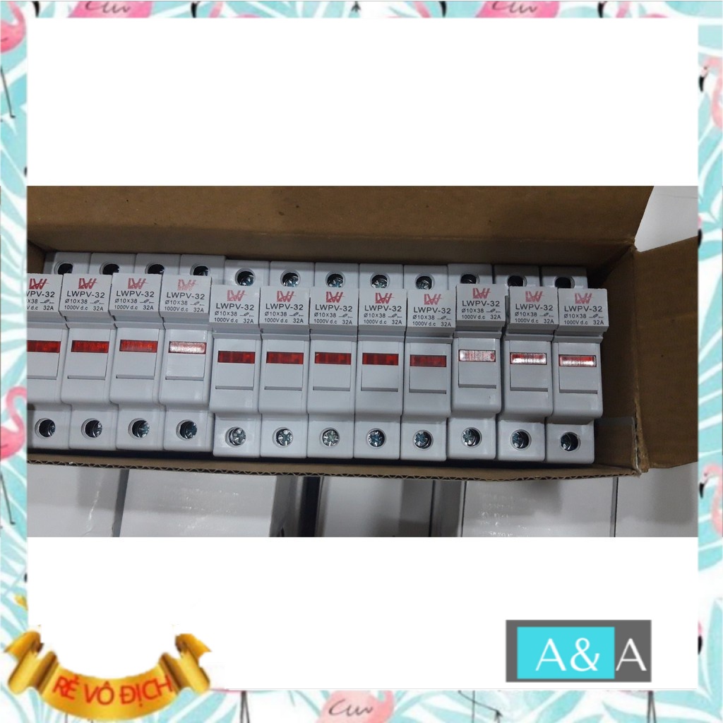 Cầu chì DC 1000V 15A 20A 30A LW hộp đựng cầu chì chuyên dụng cho hệ thống điện năng lượng mặt trời