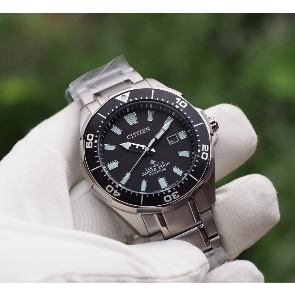 Đồng hồ nam Citizen Eco-drive Titanium Diver BN0200-56E phiên bản thợ lặn chính hãng tại 1959watch