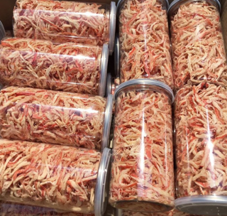 Mực Xé Hấp Dừa Hũ 300G