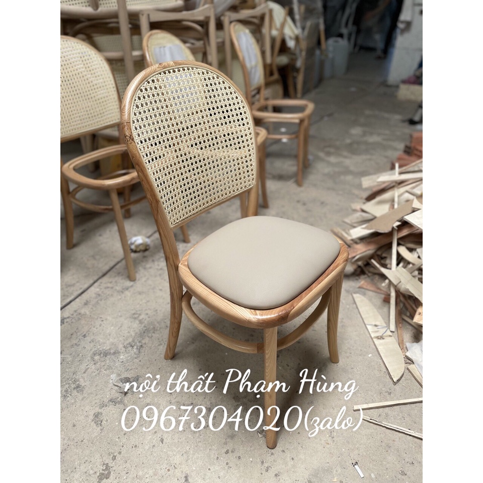 ghế lưng đan mây cao cấp