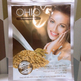 Kem và bột tắm trắng ohio cám gạo-sữa ong chúa 150g