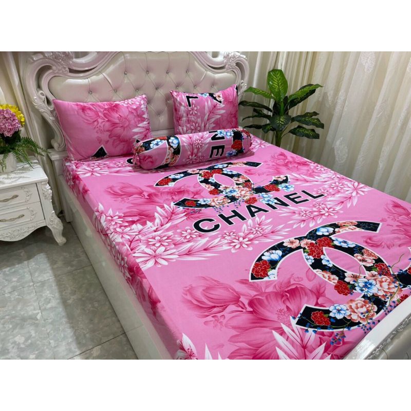 Bộ drap thun 3D mẫu Chanel đủ size