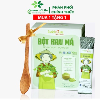 Dalahouse, Bột rau má organic sấy lạnh Dalahouse nguyên chất 60gr mát gan giải độc, đạt tiêu chuẩn Châu Âu