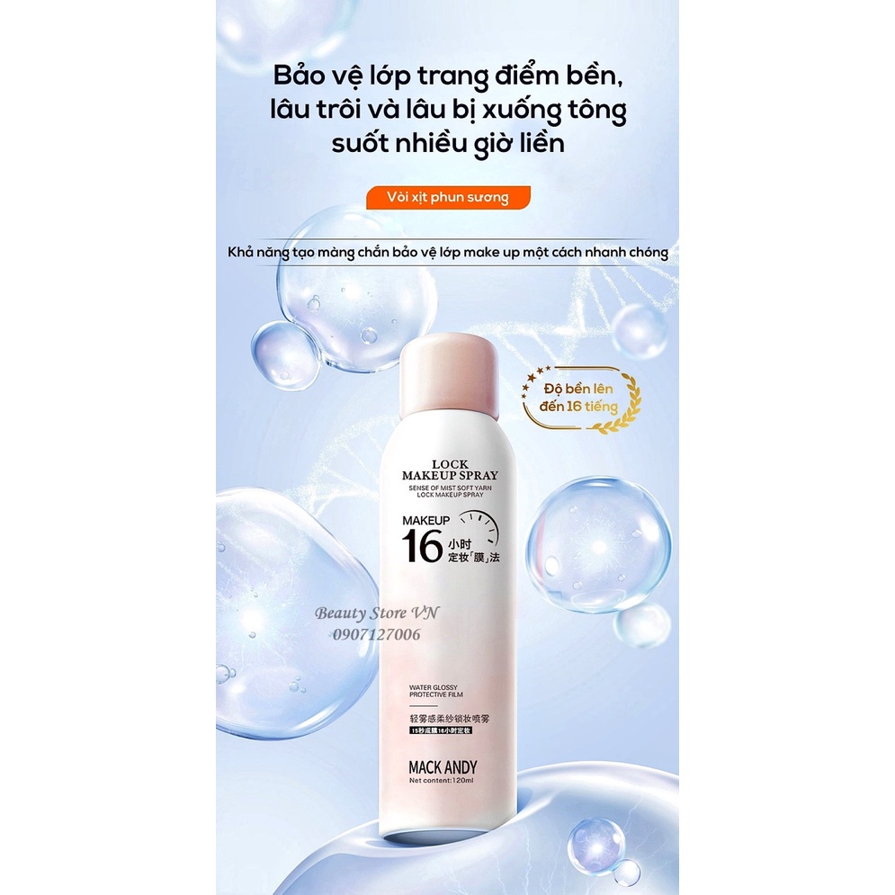 [ĐỌC MÔ TẢ] Xịt Khóa Nền Giữ Makeup Lâu Trôi Setting Spray 120ML