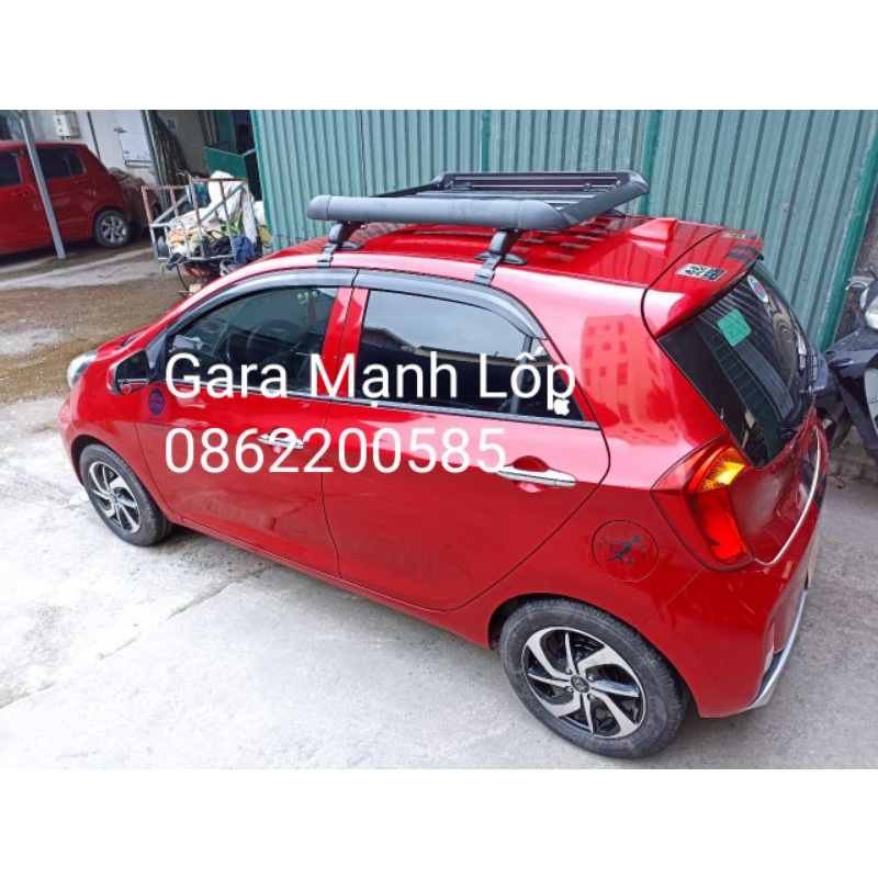 Giá nóc xe Kia Morning ⚡ CHÁY HÀNG ⚡ Baga mui ô tô chất liệu hợp kim nhôm nhẹ bền, thiết kế thể thao