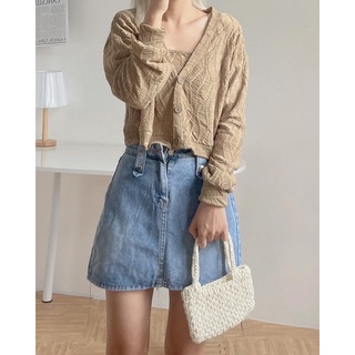 Chân váy jeans kèm nịt (Hàng sẵn/ảnh thật)