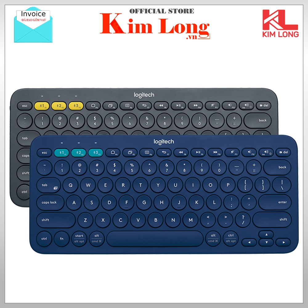 Bàn phím Logitech K380 không dây - Kết nối cùng lúc 3 thiết bị - Chính hãng