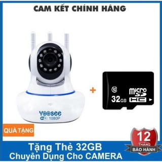 Camera yoosee 3 anten 2.0m - 1080p - hình ảnh cực nét - bảo hành 1 năm