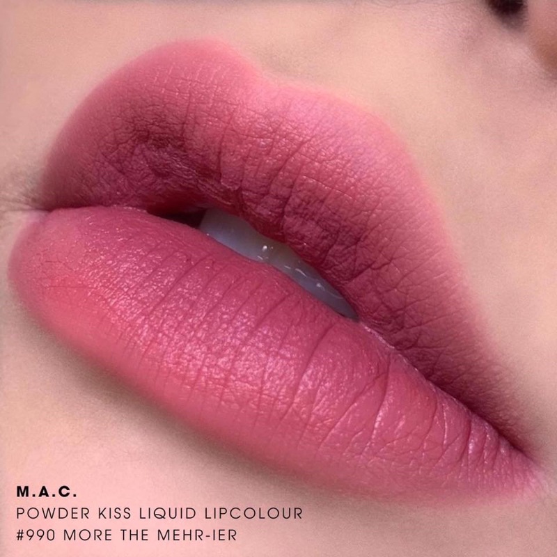Son kem mac 990 More The Mehr-ier Hồng Đất ánh tím – Powder Kiss Liquid