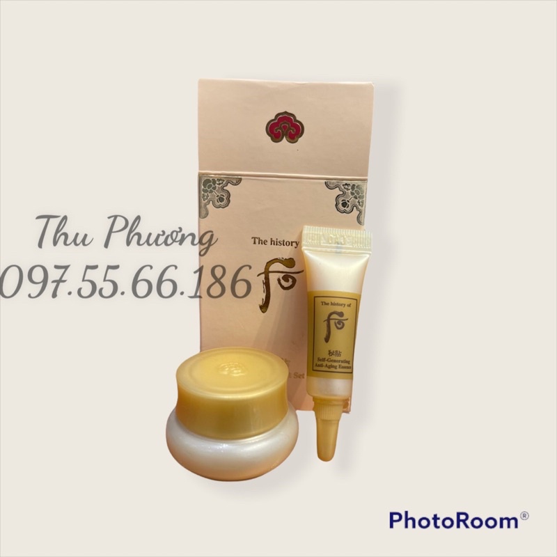 cặp Whoo bicheop tinh chất và kem dưỡng 4ml