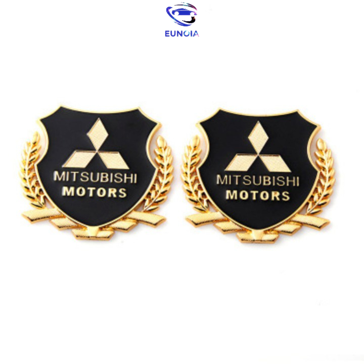 Bộ 02 Logo Bông Lúa Mitsubishi