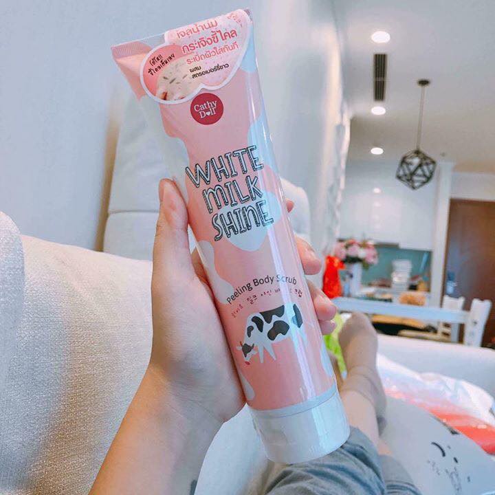 Tẩy Tế Bào Chết CATHY DOLL White Milk Shine Peeling Scrub Thailand 320gr