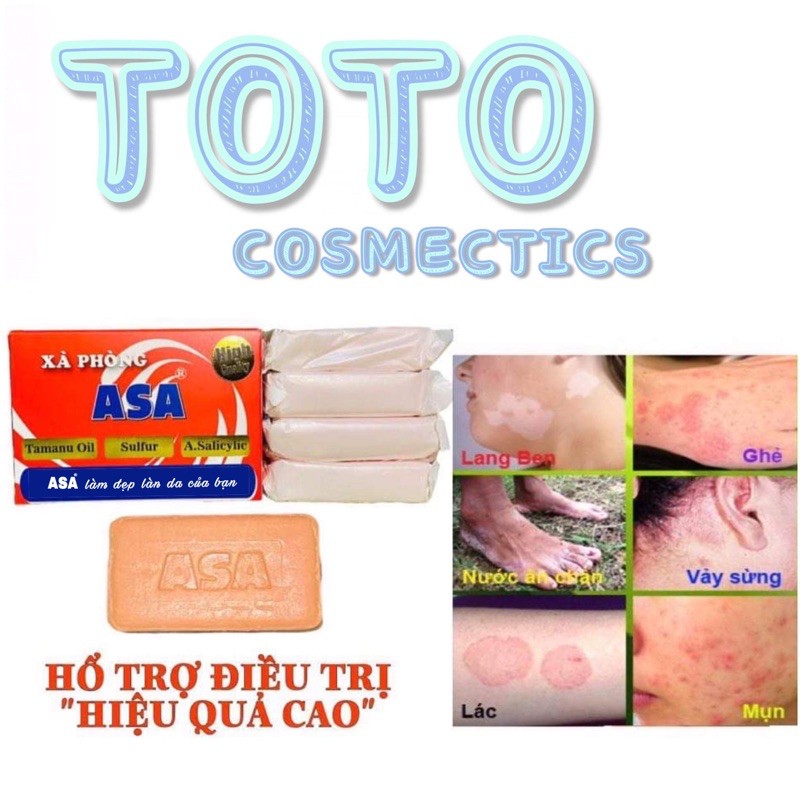 [1 THÙNG 24 HỘP] Xà Bông ASA 120g Hỗ Trợ Điều Trị Viêm Da - Ghẻ , Nấm Da , Lác , Vảy Sừng “Cực Hiệu Quả” | BigBuy360 - bigbuy360.vn